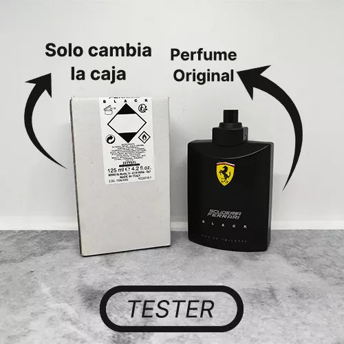 TESTER FERRARI SCUDERIA BLACK EDT 125 ML