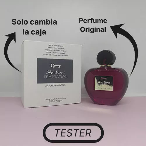 TESTER ANTONIO BANDERAS HER SECRET TEMPTATION EDT 80ML