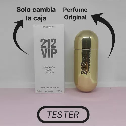 TESTER CAROLINA HERRERA 212 VIP FEM EDP 80ML