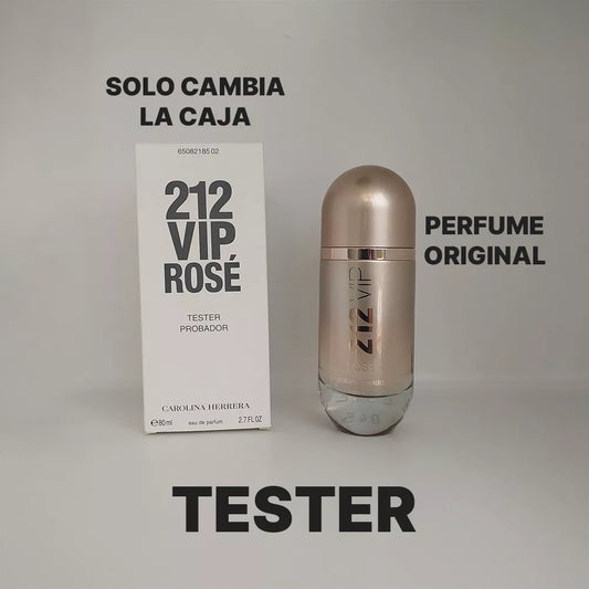TESTER CAROLINA HERRERA 212 VIP ROSE FEM EDP 80ML