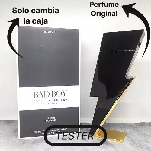 TESTER CAROLINA HERRERA BAD BOY EDT 100ML